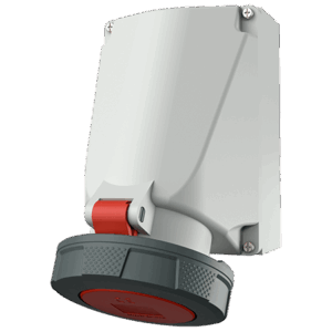 Wall mounted receptacle  63 A IP67