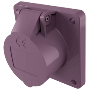 Panel mounted receptacle  16 A - 32 A IP44