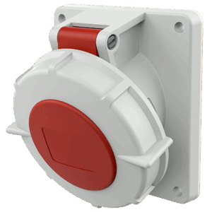 Panel mounted receptacle  16 A - 32 A IP67