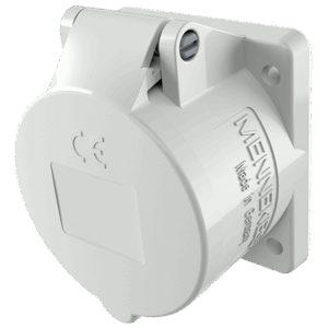 Panel mounted receptacle  16 A IP44