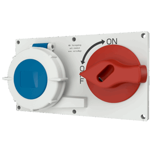 Panel mounted receptacle DUO  16 A - 32 A IP67