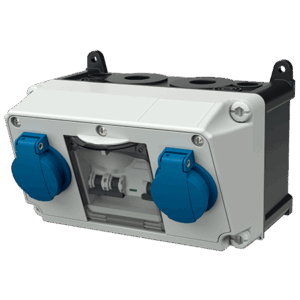 AMAXX receptacle combination  Plastic IP44